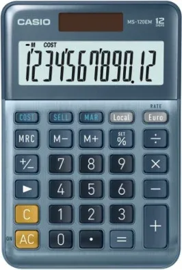 Calculadora de Sobremesa de 12 Dígitos Casio Ms-120Em
