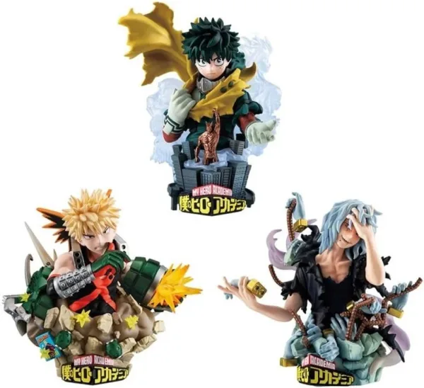 Pack 3 figuras megahouse petitrama ex series 3 my hero academia type - decision