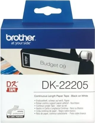Brother Cinta DK22205 Papel Térmico continuo 62mm