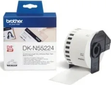 Etiquetas cinta continua brother dkn55224 papel blanca no adhesiva tarjetas identificacion