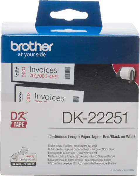 Rollo de Papel Continuo Original Brother DK22251