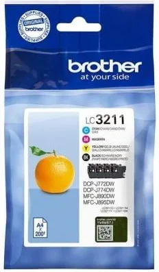 Cartucho de Tinta Original Brother LC-3211VAL Multipack/ Cian/ Magenta/ Amarillo/ Negro