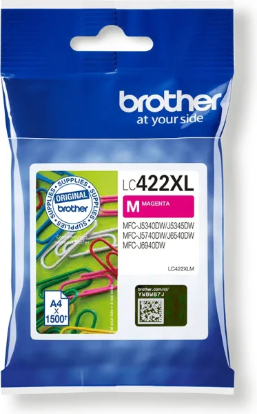 Cartucho de Tinta Original Brother LC-422 XL Alta Capacidad/ Magenta
