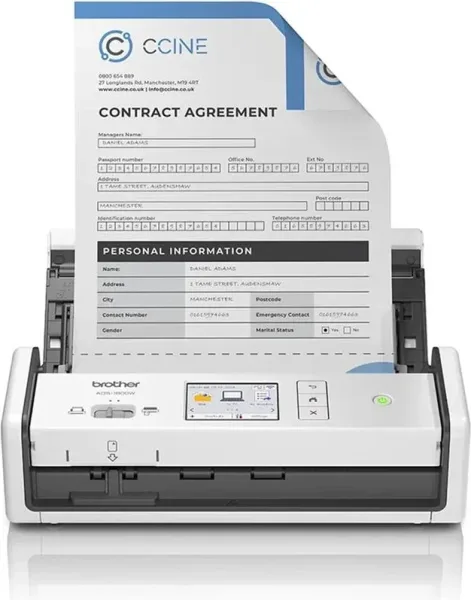 Brother Escaner Ads-1800W Blanco