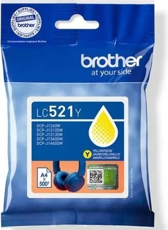 Brother Cartucho LC521Y Amarillo