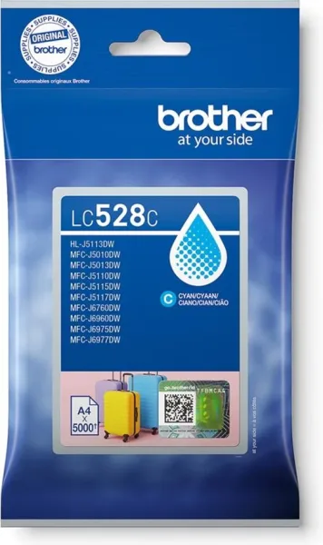 Cartucho tinta brother lc528c azul