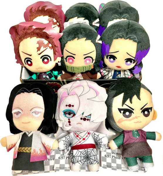 Set peluches banpresto kimetsu no yaiba demon slayer 9 unidades edicion exclusiva