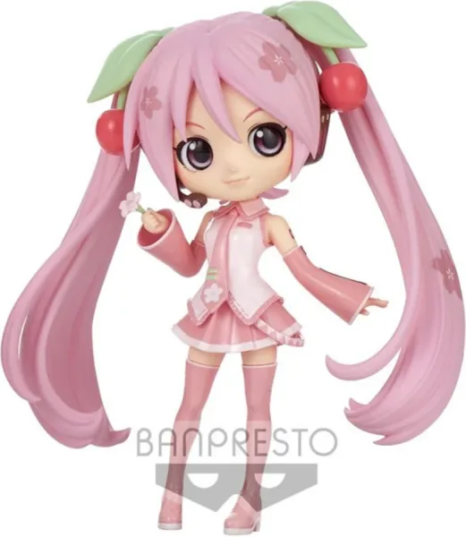Figura banpresto q posket hatsune miku sakura miku ver. b