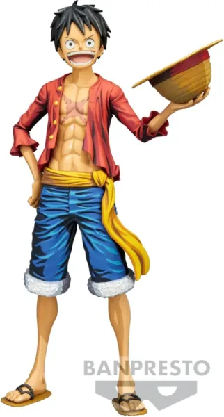 Figura banpresto one piece grandista nero monkey. d. luffy manga dimensions
