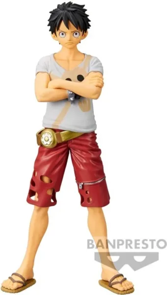 Figura banpresto one piece dxf the grandline men film red monkey d. luffy vol. 6