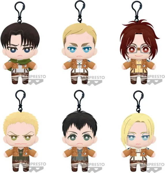 Peluche banpresto attack on titan tomonui plush assort series 2 1 unidad aleatoria