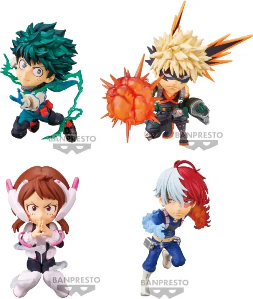 Figura banpresto my hero academia world collectable 1 unidad aleatoria