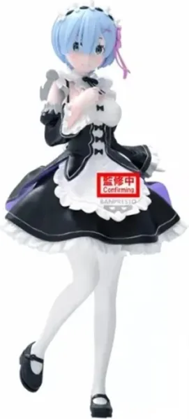 Figura banpresto re: zero starting life in another world glitter & glamours rem maid ver. 24cm