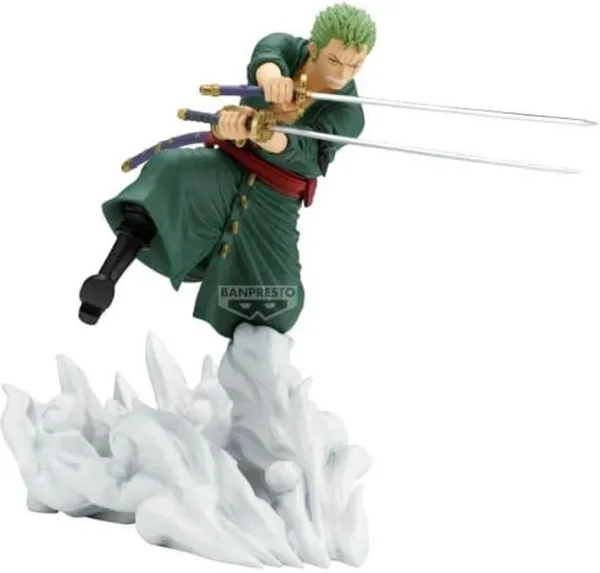 Figura banpresto one piece senkozekkei roronoa zoro egghead ver. 15cm