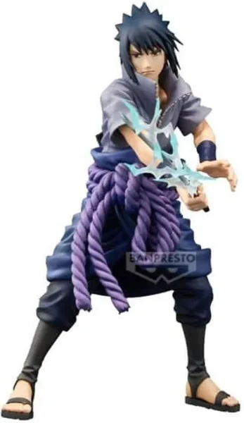 Figura banpresto naruto shippuden grandista sasuke uchiha special edition 24cm