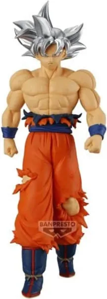 Figura banpresto dragon ball super solid edge works son goku ultra instinct 20cm