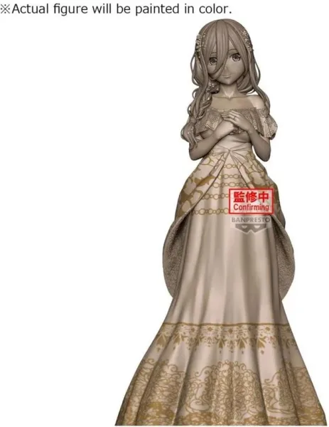 Figura banpresto the quintessential quintuplets miku nakano animation original art exhibition ver. 23cm