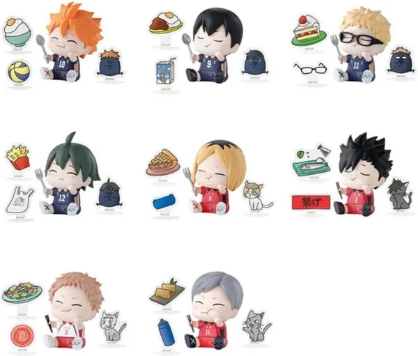 Figura banpresto haikyu!! happy figure collection box 6cm