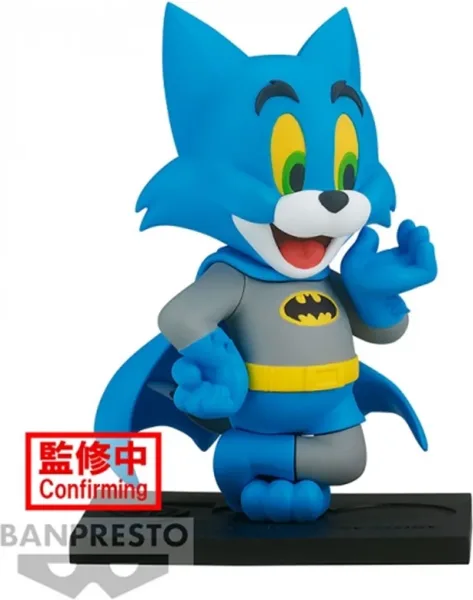 Figura banpresto tom & jerry figure collection 100th anniversary tom de batman 8cm