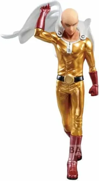 Figura banpresto one punch man dxf premium saitama metalic color 20cm