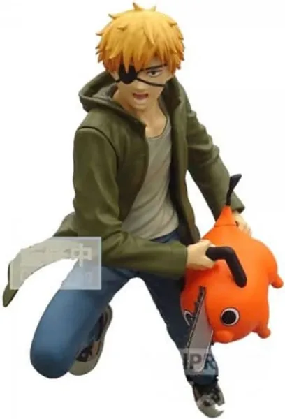 Figura banpresto chainsaw man vibration stars chainsaw man denji y pochita 14cm