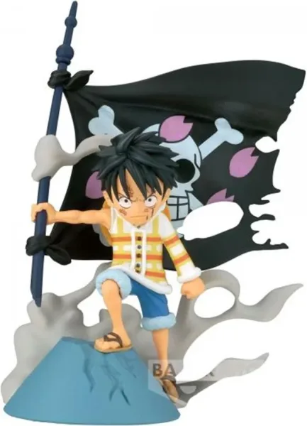 Figura banpresto one piece world collectable log stories monkey.d.luffy 8cm