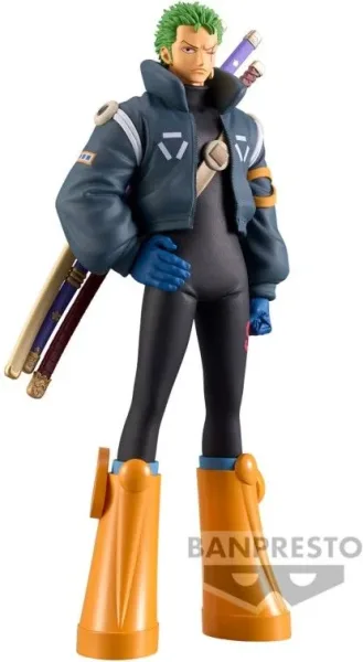 Figura banpresto: one piece dxf grand line series egghead roronoa zoro