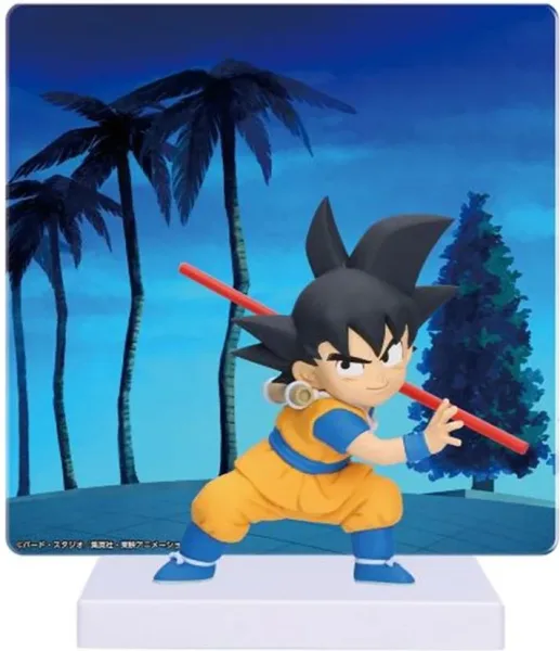 Figura banpresto dragon ball daima goku con panel 7cm
