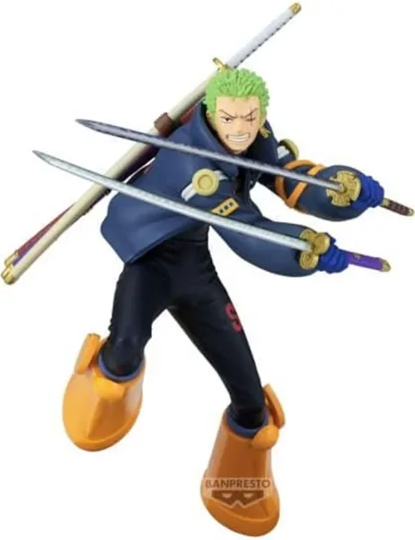 Figura banpresto one piece battle record collection roronoa zoro 16cm