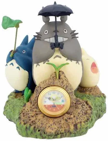 Figura reloj de mesa studio ghibli mi vecino totoro baile dondoko 10 cm