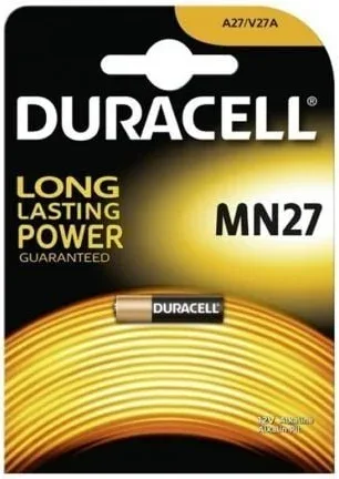 Pila A27 Duracell MN27/ 12V/ Alcalinas