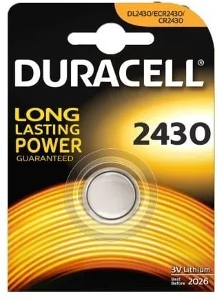 Pila de Botón Duracell CR2430/ 3V