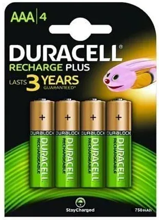 Baterías recargables 1.2V AAA 750mAh (x4)