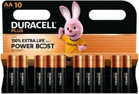 Pack de 10 Pilas AA Duracell Plus Power Boost DPBLR6B10/ 1.5V/ Alcalinas
