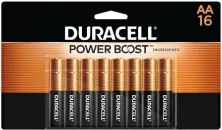 Pack de 16 Pilas AA Duracell Plus Power Boost DPBLR6B16/ 1.5V/ Alcalinas
