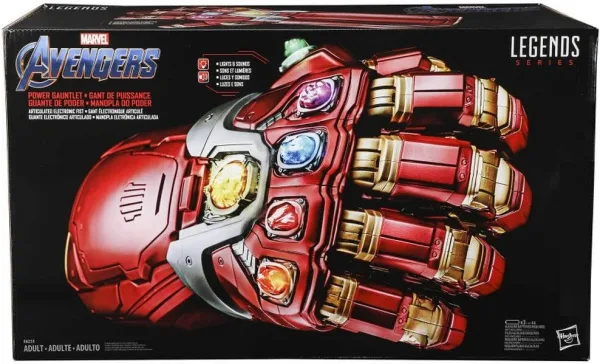 Replica marvel guantelete del infinito iron man power con las gemas del infinito legends series