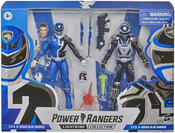 Figura hasbro power rangers blue ranger a & blue ranger b pack 2 figuras 15 cm