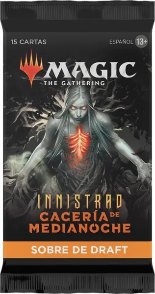 Juego de cartas sobre individual wizards of the coast magic the gathering draft innistrad cacería de medianoche español