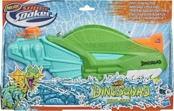 Pistola hasbro nerf super soaker dinosquad dino - soak