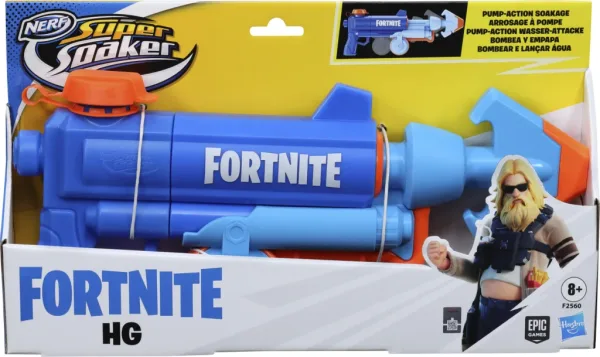 Pistola hasbro nerf super soaker fortnite hg