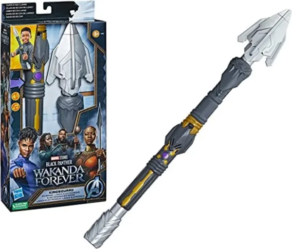 Replica hasbro lanza black panther electronica
