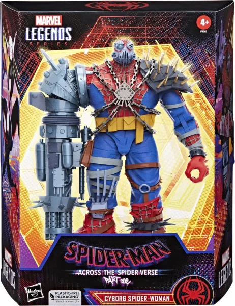 Figura hasbro marvel legends cyborg spiderwoman