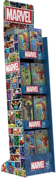 Expositor hasbro marvel retro 48 unidades 5 modelos