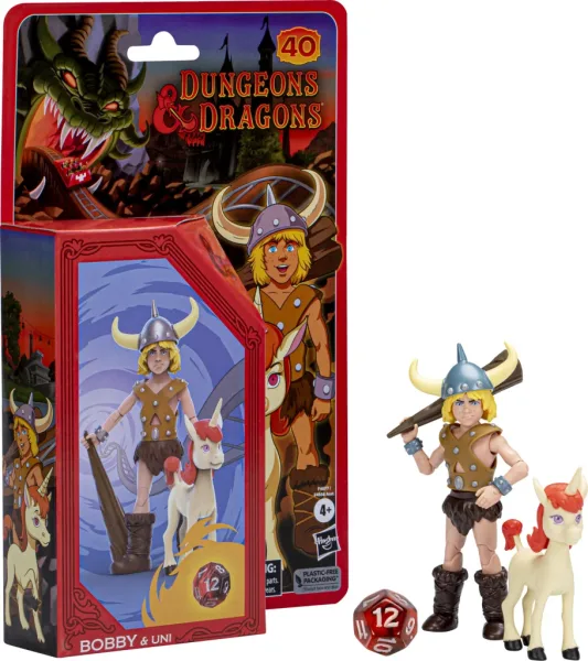 Figura hasbro dungeons & dragons bobby y uni