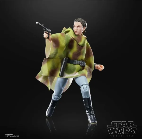 Figura hasbro the black series 40th aniversario star wars: return of the jedi -  princesa leia (endor)