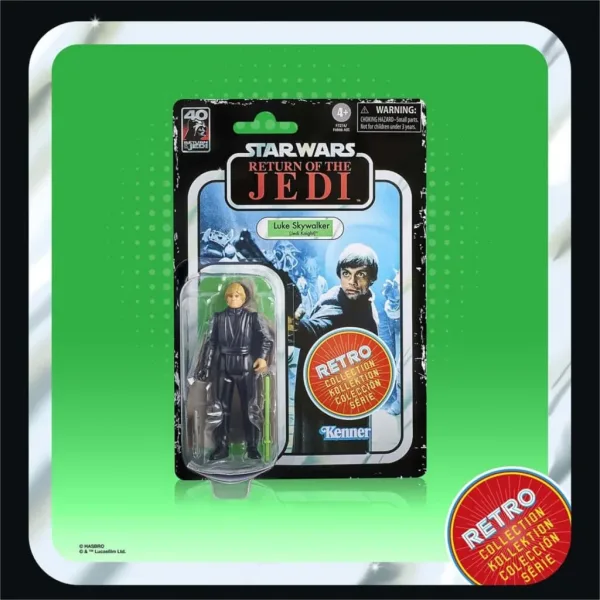 Figura hasbro star wars retro collection el retorno del jedi -  luke skywalker (caballero jedi)
