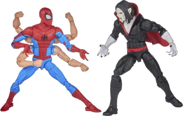 Pack 2 figuras hasbro marvel legends series spider - man & morbus