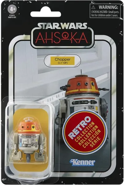 Figura hasbro star wars ahsoka retro collection chopper c1 - 10p
