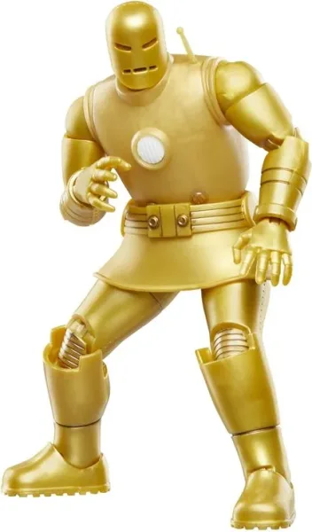 Figura hasbro marvel legends series iron man (model 01 - gold)