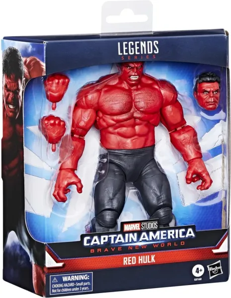 Figura hasbro legends series captain america brave new world -  red hulk